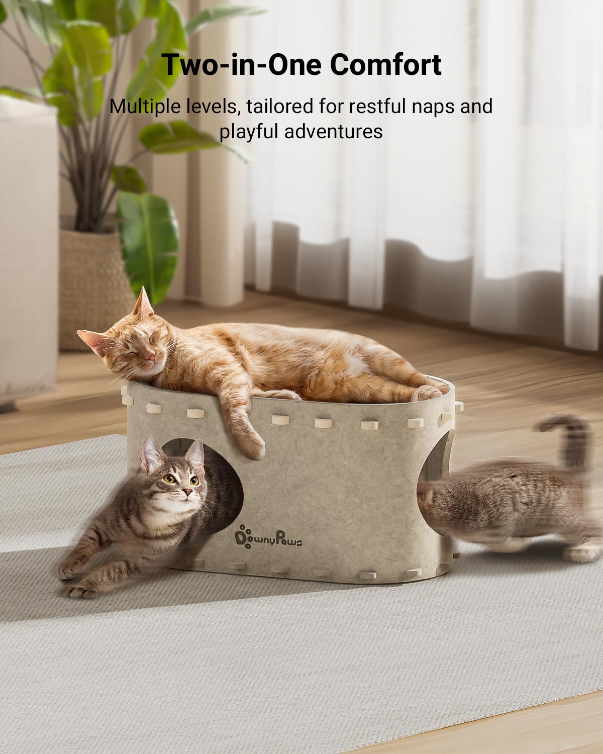 DownyPaws Cat Castle Cat House - Single-layer version