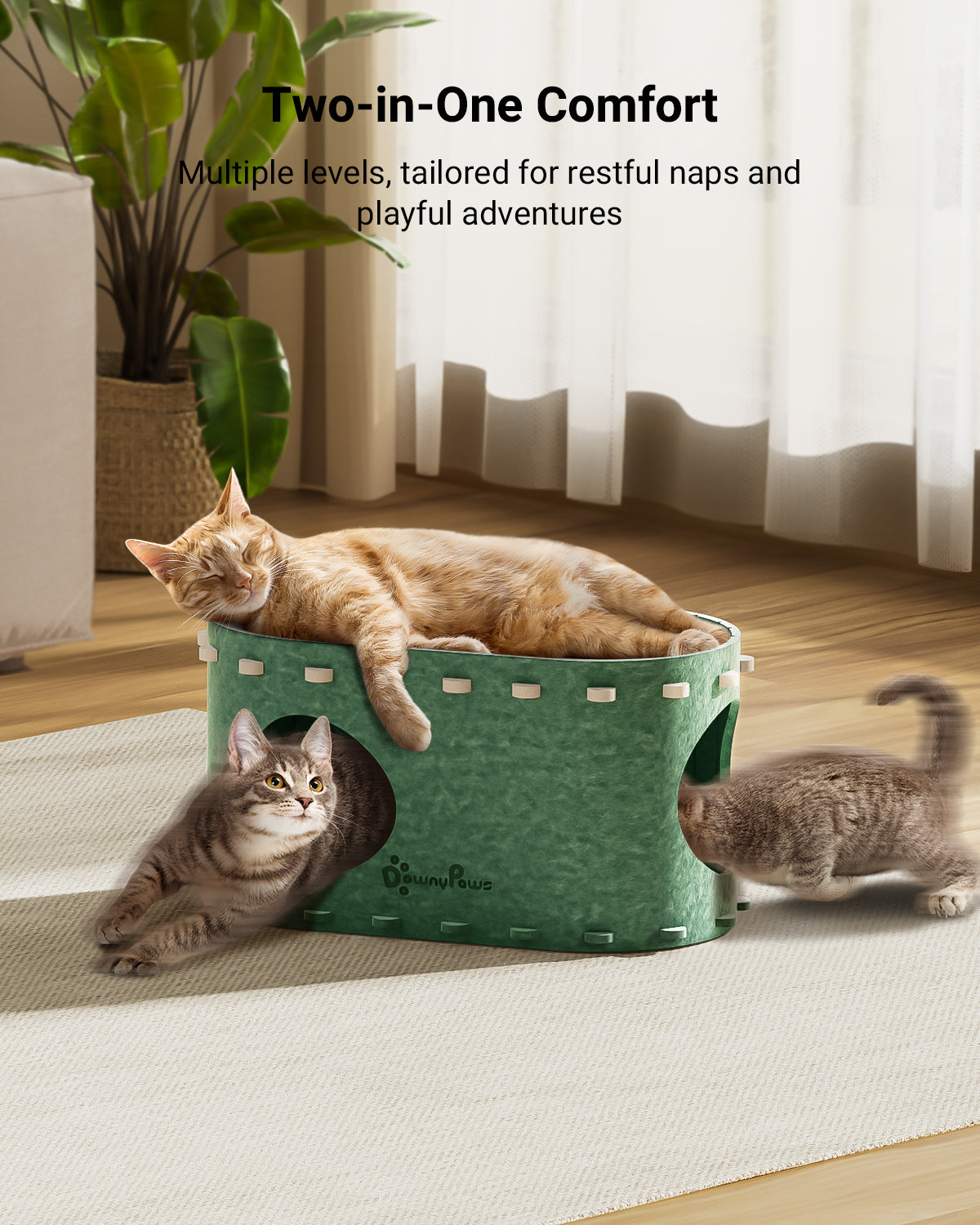 DownyPaws Cat Castle Cat House - Single-layer version
