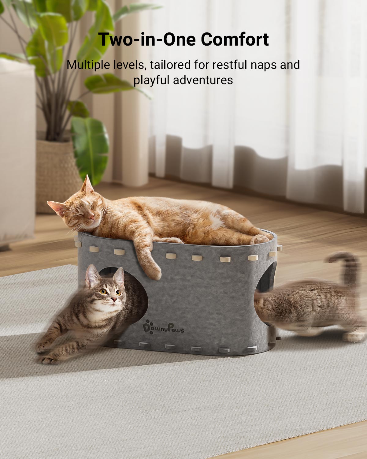 DownyPaws Cat Castle Cat House - Single-layer version
