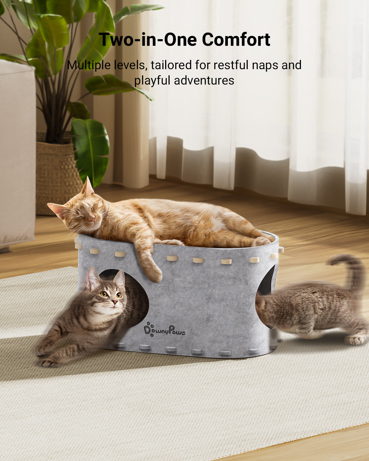 DownyPaws Cat Castle Cat House - Single-layer version
