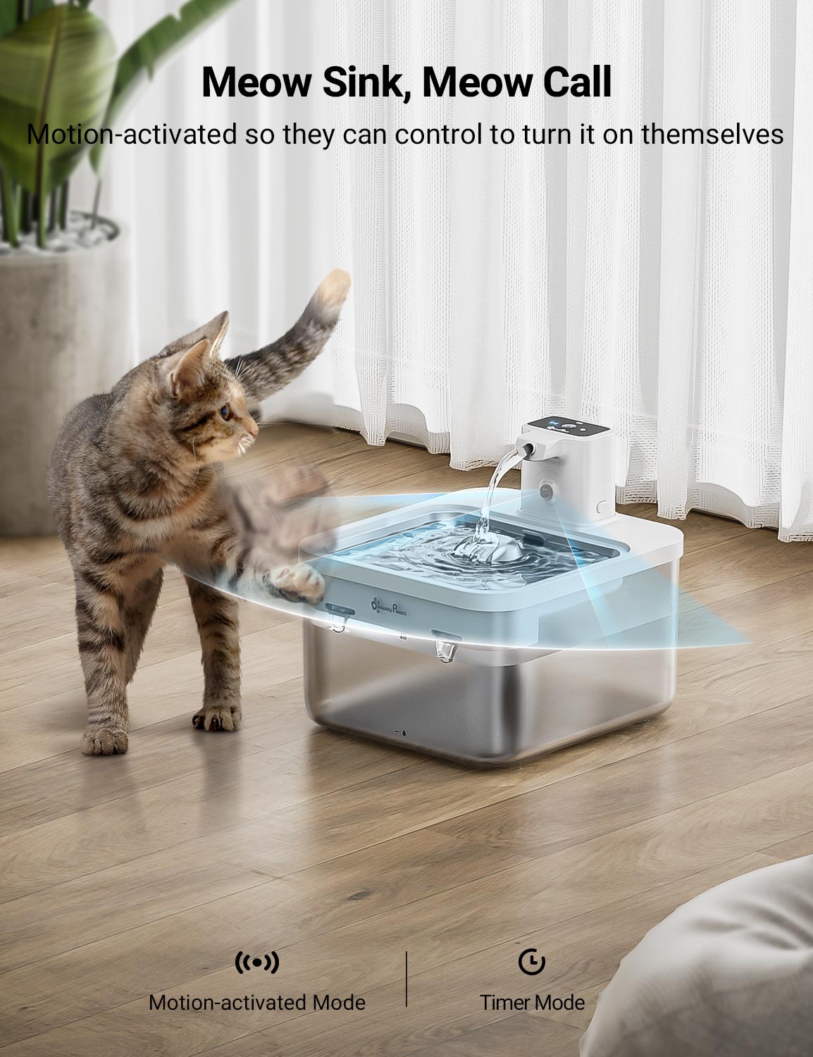 DownyPaws FurSink Battery-Operated Water Fountain - SUS Version