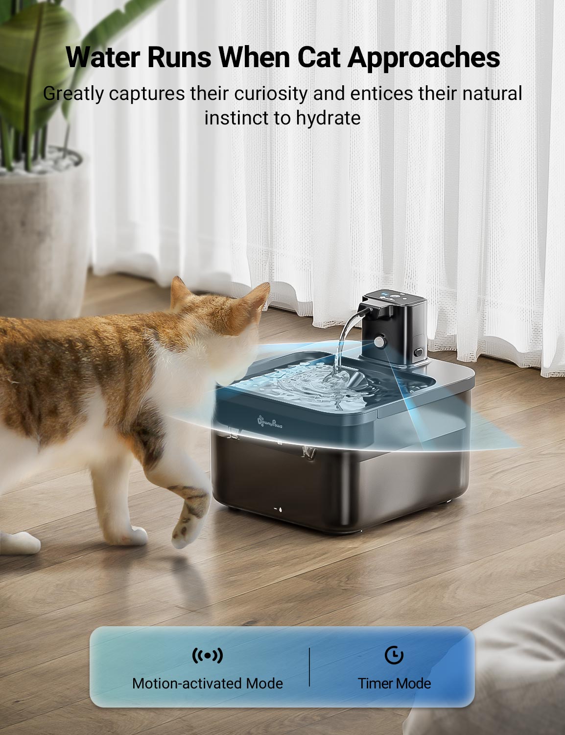 DownyPaws FurSink Battery-Operated Cat Water Fountain - ABS Version