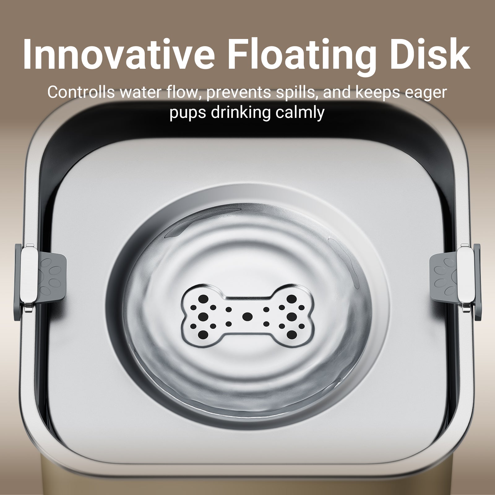 DownyPaws Dog Water Bowl No Spill
