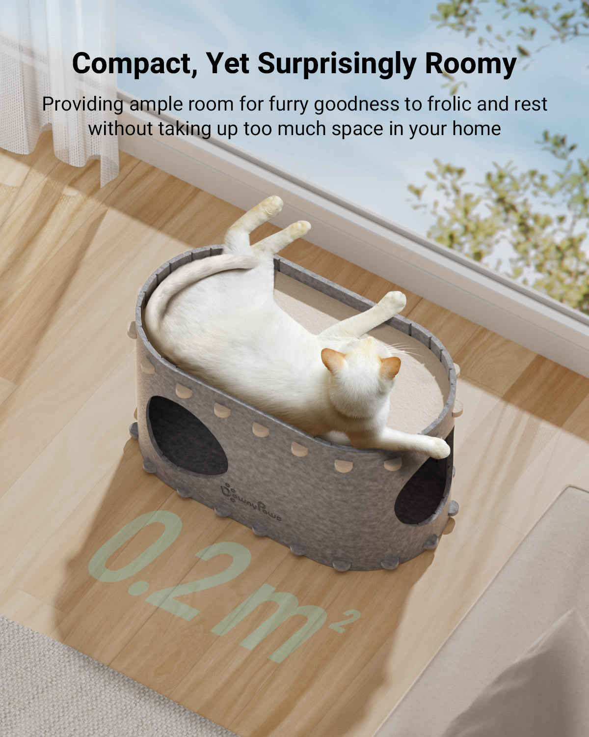 DownyPaws Cat Castle Cat House - Single-layer version
