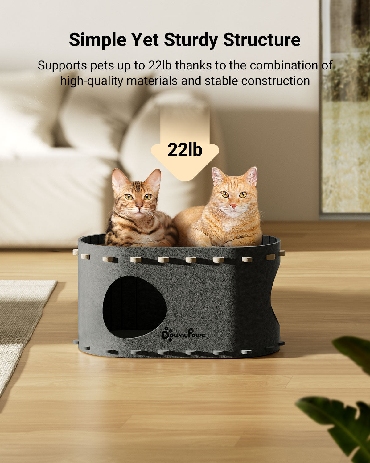 DownyPaws Cat Castle Cat House - Single-layer version