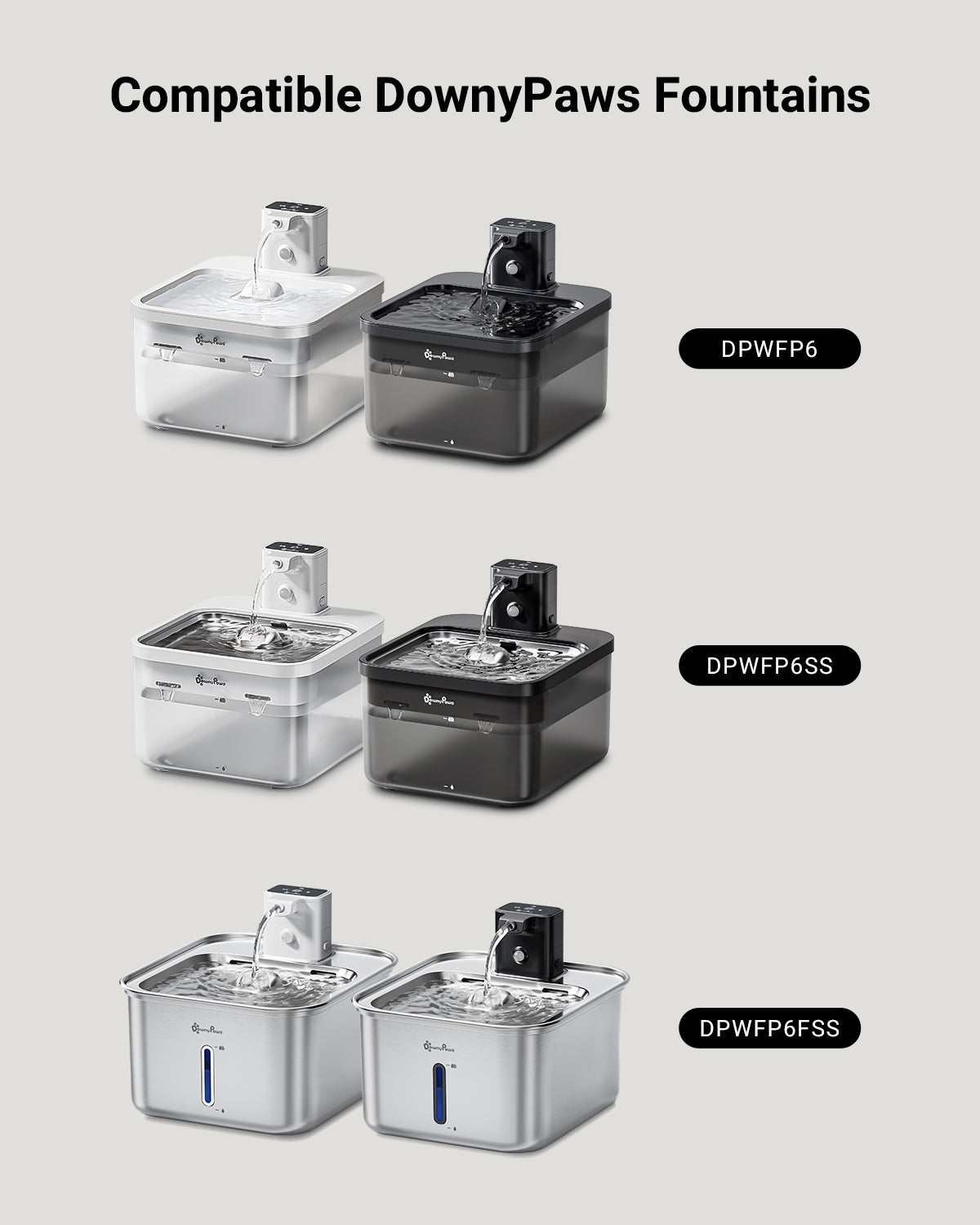 DownyPaws Fursink Replacement Battery for Cat Water Fountian DPWFP6