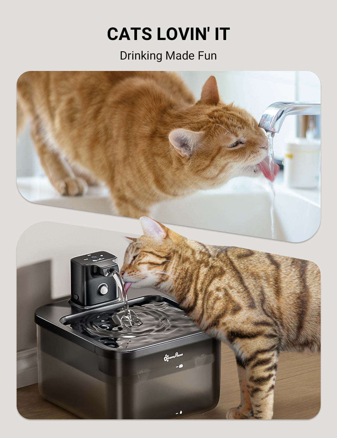 DownyPaws FurSink Battery-Operated Cat Water Fountain - ABS Version