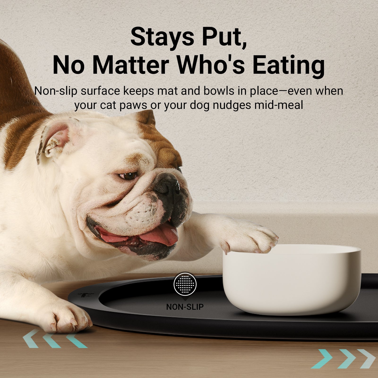 DownyPaws FurBib Dog Food Mats, Cat Placemat