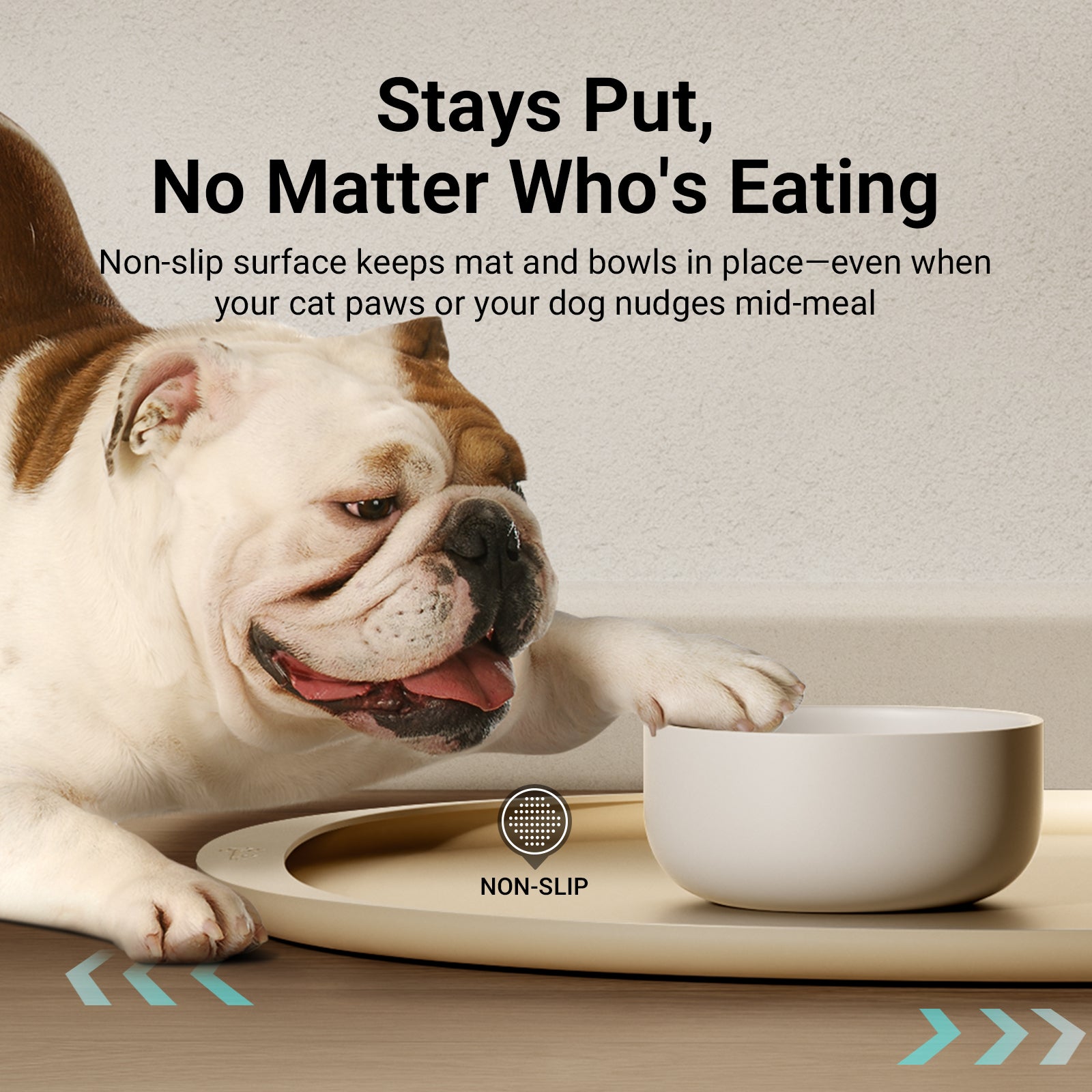 DownyPaws FurBib Dog Food Mats, Cat Placemat
