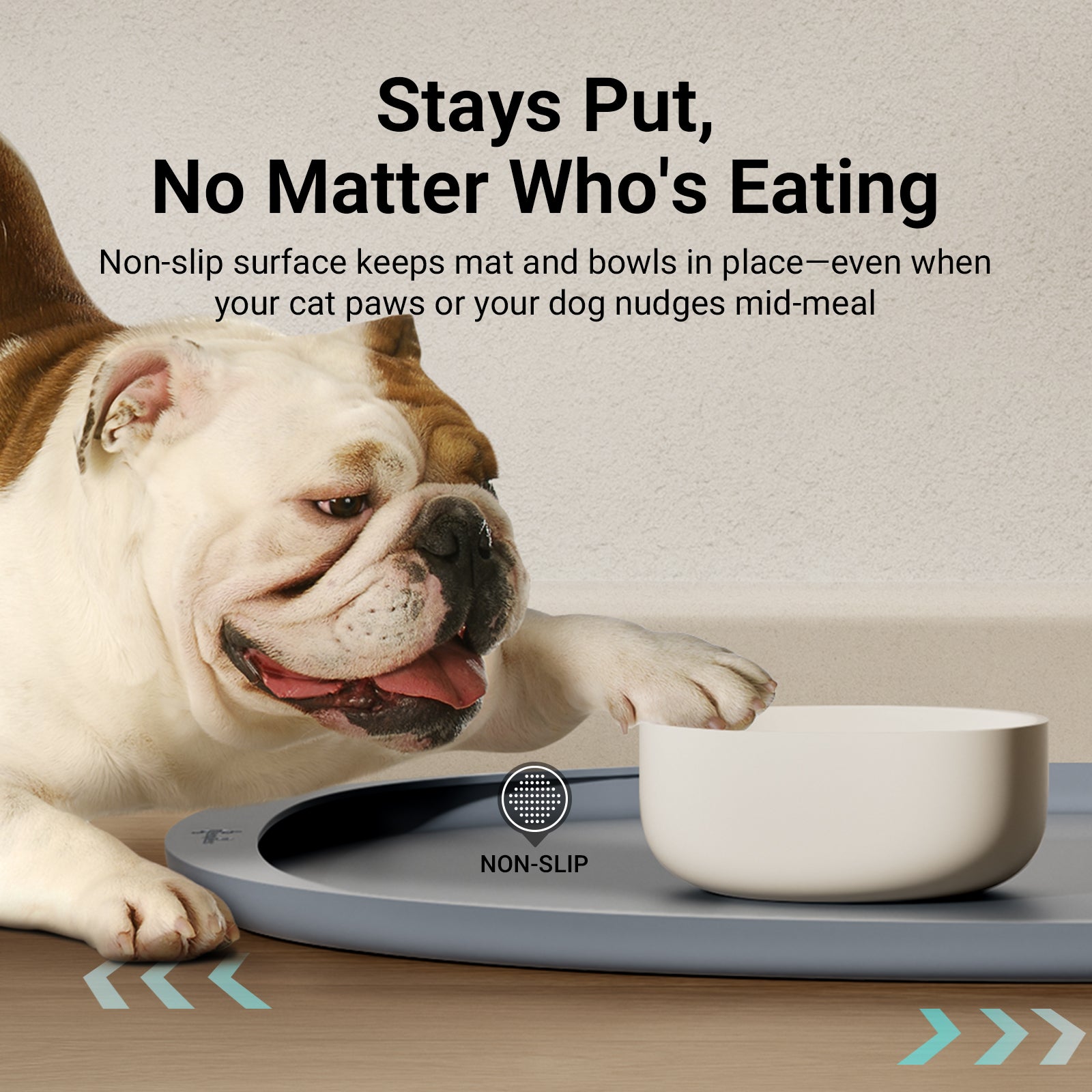 DownyPaws FurBib Dog Food Mats, Cat Placemat