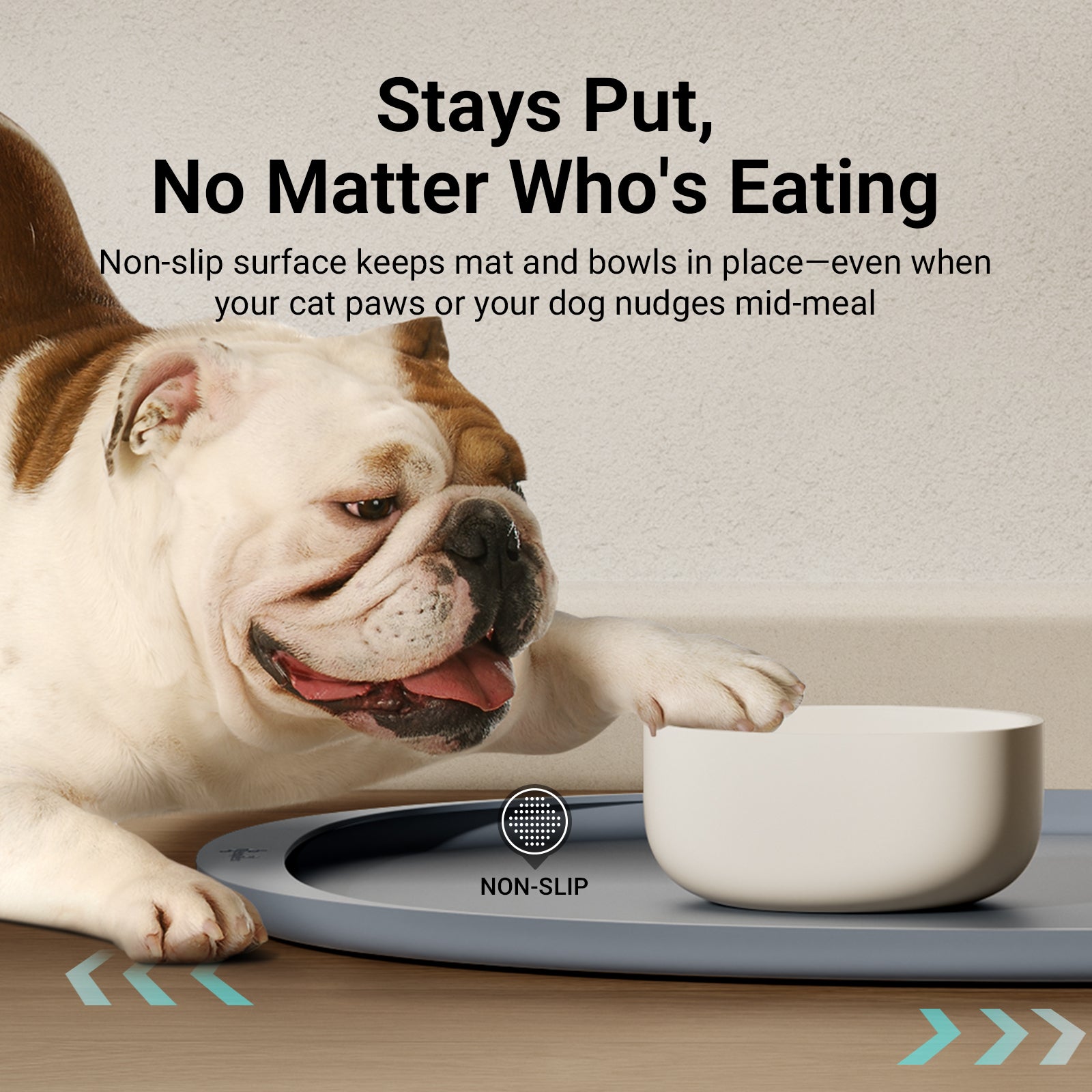 DownyPaws FurBib Dog Food Mats, Cat Placemat