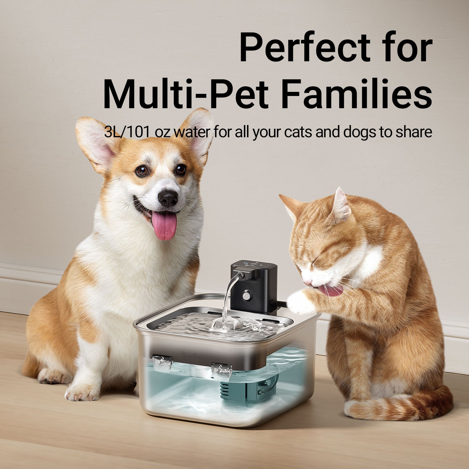 DownyPaws FurSink Battery-Operated Cat Water Fountain - FSS Version